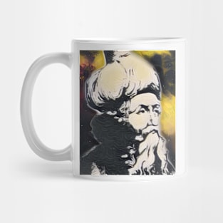 Ibn Arabi yellow Portrait | Ibn Arabi Artwork 8 Mug